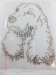 Hotfix Strass Glas Bügelbild Hund Cocker Spaniel zur Wahl 140316