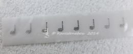 Strass Borte aus 1/4 Noten Crystal 140112