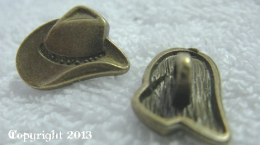 Cowboyhut Metall Knopf Hemd Western Cowboyhut