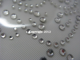 Strass Bügelbild Ornament Crystal Kleid Satteldecke Kissen 111016