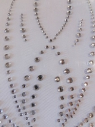 Hotfix -Bügelbild kleine hübsche Strass - Ranke 181229