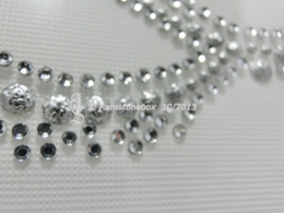 Hotfix Strass Bügelbild Motiv Maske Fasching Karneval Crystal-Silber 130819