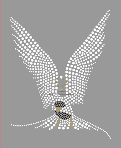 Strass Bügelbild Eule – Vogel Applikation Crystal Black Diamond 190327