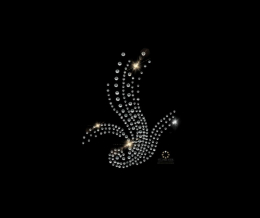 Hotfix Strass Bügelbild Motiv Applikation Ornament 221205