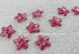 Hotfiix Nailheads 25 Blüte Marble Rot