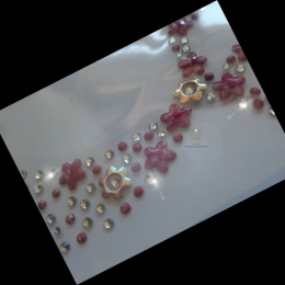 Hotfix Strass Bügelbild,XXL Strass Applikationen zum aufbügeln Ornament Ranke 230519