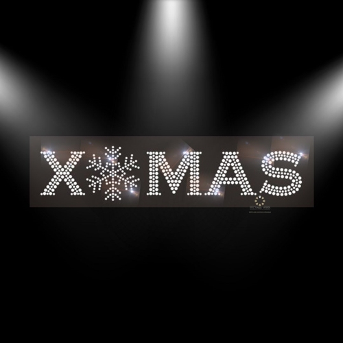 X-MAS Hotfix Strass Bügelbild 231109 Crystal