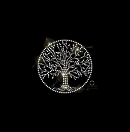 Strass Applikation Bügelbild Strassbild Strassmotiv Lebensbaum 201113
