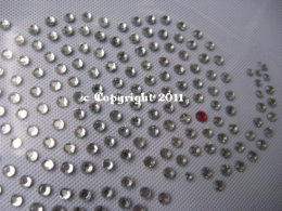 Hotfix Bügelbild wirklich süßer Strass Elefant 111228