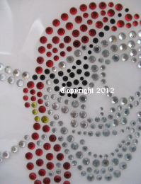 Strass Bügelbild Totenkopf Pirat Piratenkopf 120331