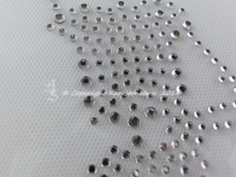 Hotfix Strass Bügelbild Applikation Skelett 140923