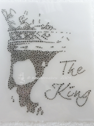 Hotfix Strass Bügelbild Applikation Skull Totenkopf  The King  110515