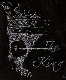 Hotfix Strass Bügelbild Applikation Skull Totenkopf  The King  110515