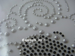 Hotfix Strass Bügelbild Totenkopf Schwarz 120527