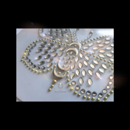 Strasssteine Motiv Schmetterling Gelb 230609