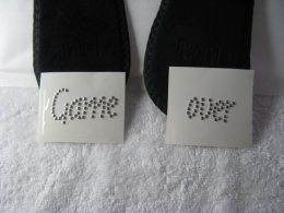 Game over Aufkleber Sticker für Schuhsohle Bräutigam