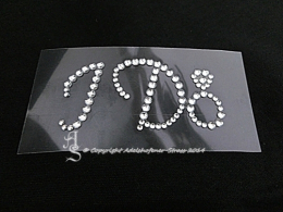 Aufkleber Strass Sticker Braut Schuhe Crystal  I Do