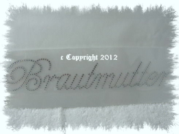 Strass Schriftzug Brautmutter 120814 Braut Hochzeit Heirat
