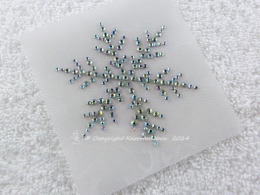 Hotfix Strass Bügelbild tolles Eiskristall AB-Crystal 141201 Schneeflocke