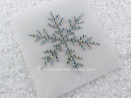 Hotfix Strass Bügelbild tolles Eiskristall AB-Crystal 141201 Schneeflocke