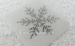 Hotfix Strass Bügelbild tolles Eiskristall Crystal 141201 Schneeflocke