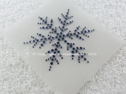 Hotfix Strass Bügelbild tolles Eiskristall Light Saphire 141201 Schneeflocke