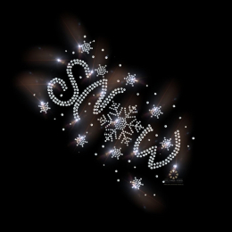 Hotfix Strass Bügelbilder - Snow - Winter Wonderland 231215