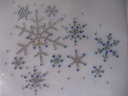 Strass Bügelbilder wunderschöne Eiskristalle 110215