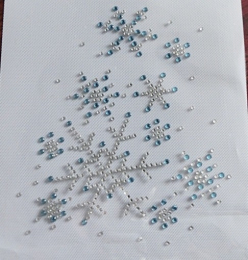 Strass Bügelbilder wunderschöne Eiskristalle 110215