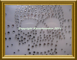 Strass Bügelbild Totenkopf mit Kreuz 110101 – großes Skull Motiv 22 x 18 cm