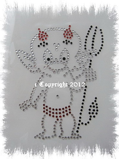 Strass Bügelbild süßer Teufel Teufelchen 120812 – Motiv 10 x 8 cm