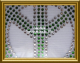 Strass Bügelbild Peace Zeichen 110419