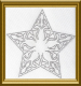 Bügelbild Strass großer Deko Stern 101030