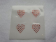 Hotfix Strass Bügelbild Applikation Motiv 4 Mini Herzen gefüllt 101017