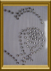 Hotfix Strass Bügelbild 2 Herzen mit Rose 101030 Crystal