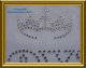 Strass Schrift Royal mit Krone 101118
