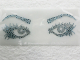 Bügelbild Metallstuds oder Strass Sexy Augen o. T. 110127