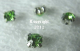 Strasssteine aufnähen Silber Fassung ca. 4,5mm Peridot
