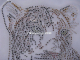 Hotfix Bügelbild Toller Strass pers. Leopard Katze 110811