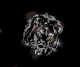 Löwenkopf Hotfix Strass Bügelbild - Majestätischer Glanz 100405