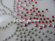 Hotfix Strass Bügelbild Blüte Rot/Silber-Glitter 1207563 Hotfix Motiv