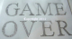 Hotfix Bügelbild Strass Schrift  Game Over 120709