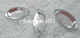 15 Strasssteine zum aufnähen Spitz Auge ca. 7 x 15 mm