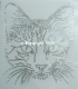 Hotfix Strass Bügelbild Katze Cat Katzenkopf 120921