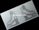Bügelbild Strass Skater Schlittschuh - Paar 121011