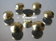 50 Bügelnieten rund 5 mm Gold