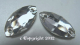Glas Spitzoval Oval 18 x 9 mm Crystal