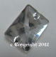 Strasssteine aufnähen Glas Rechteck 25 x 18 mm