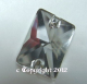 Strasssteine aufnähen Glas Rechteck 25 x 18 mm