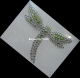 Hotfix Bügelbild schöne Strass Libelle AB Peridot 121206